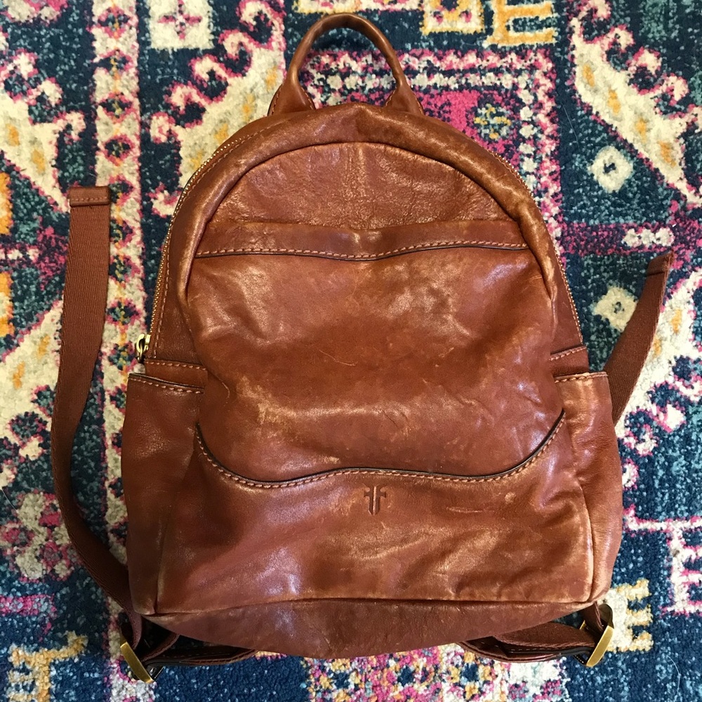Frye leather backpack